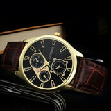 Geneva belt watch foreign trade hot men's business casual belt watch