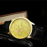 Geneva belt watch foreign trade hot men's business casual belt watch