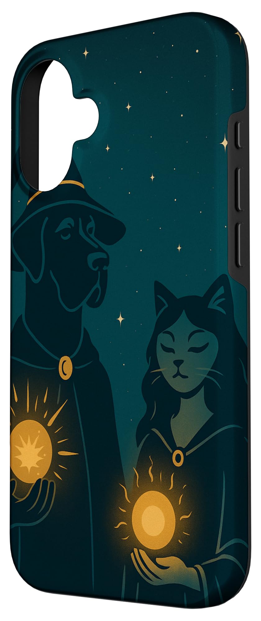 Mystic Pet Mages Great Dane & Cat Magical Companions Case for iPhone 16
