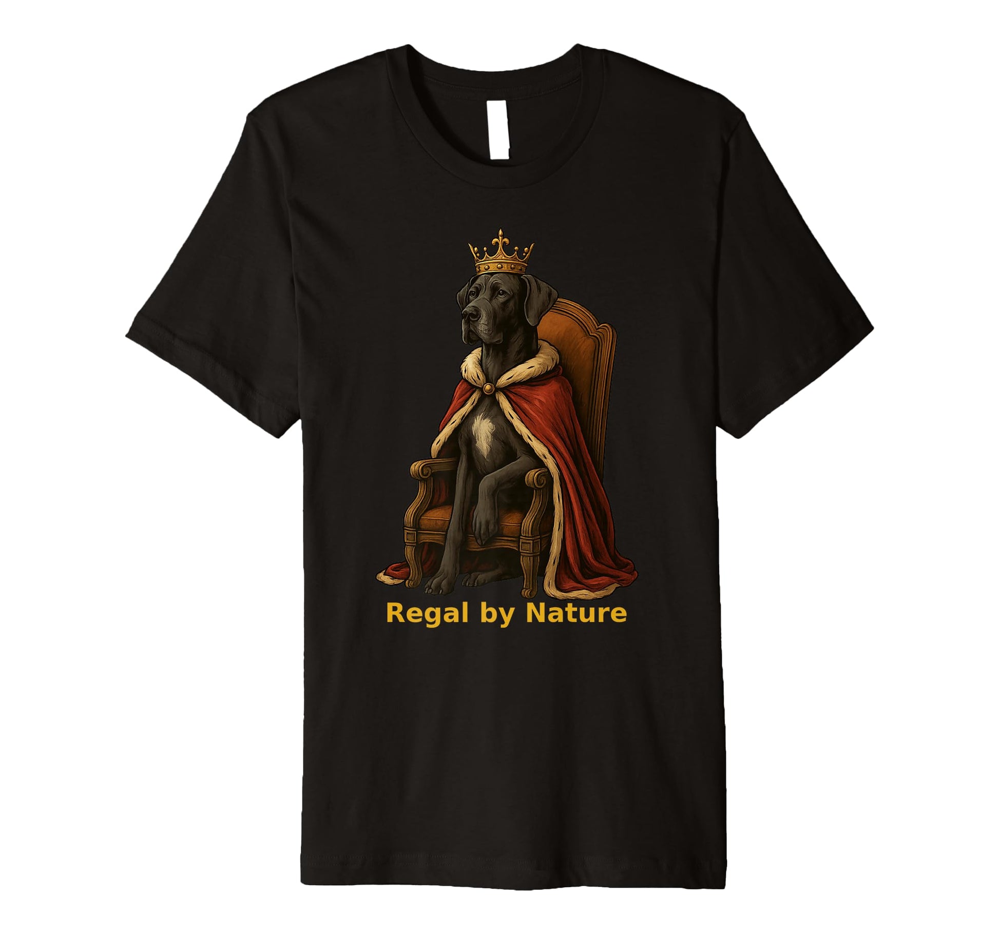 Regal by Nature Elegant Dog Breed Design Premium T-Shirt