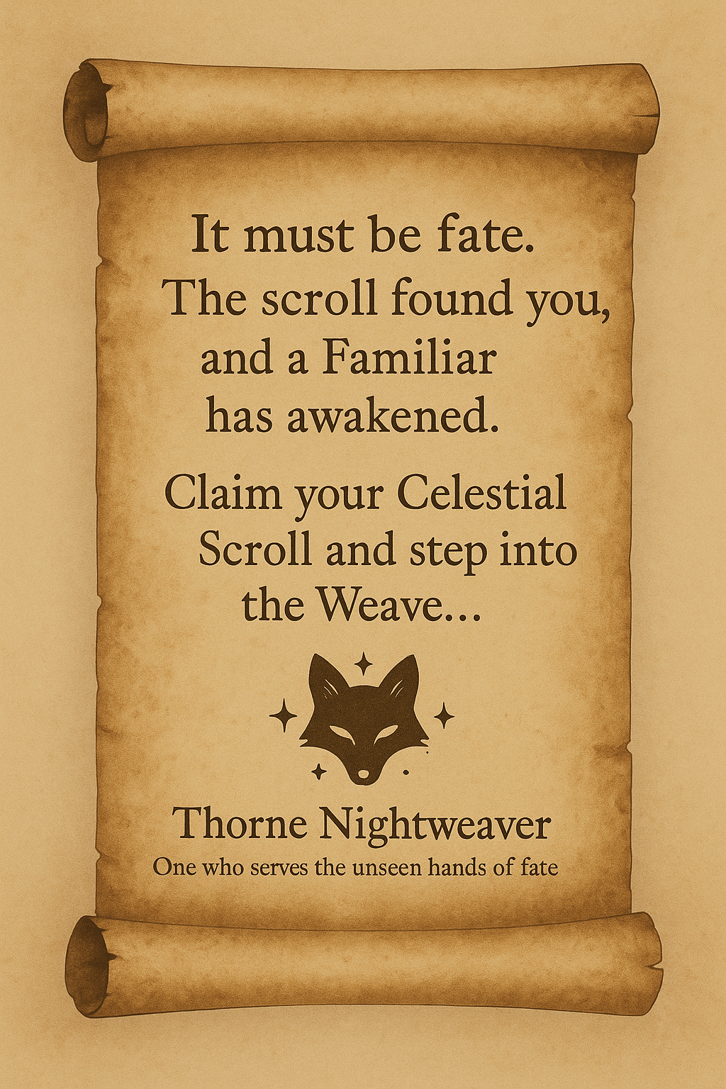 The Scroll Found You (Free Celestial Scroll)
